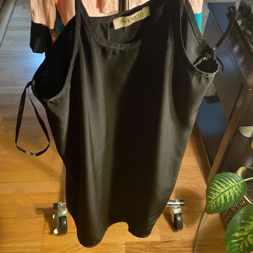 String Black Polyester Top - Picture 4 of 6